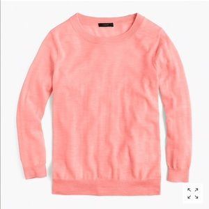 Jcrew Large Tippi Sweater heathered coral color